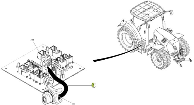 Claas Arion 550-520 650-620 - kabel wiązka elektryczna 0021503042 - Kabely/ Vodiče pro Traktor: obrázek 2 Claas Arion 550-520 650-620 - kabel wiązka elektryczna 0021503042 - Kabely/ Vodiče pro Traktor: obrázek 2