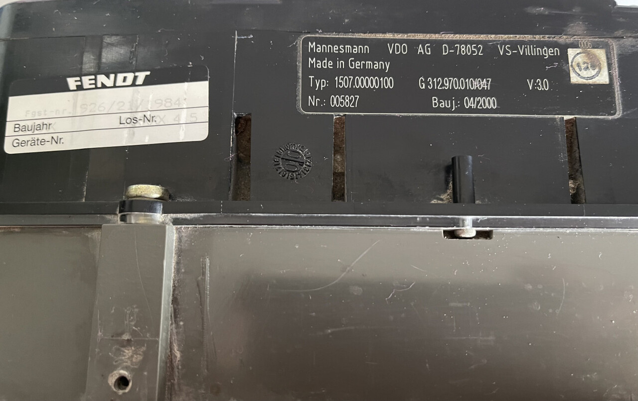 FENDT G312.970.010/047- licznik Fendt - Palubní deska pro Zemědělská technika: obrázek 3 FENDT G312.970.010/047- licznik Fendt - Palubní deska pro Zemědělská technika: obrázek 3