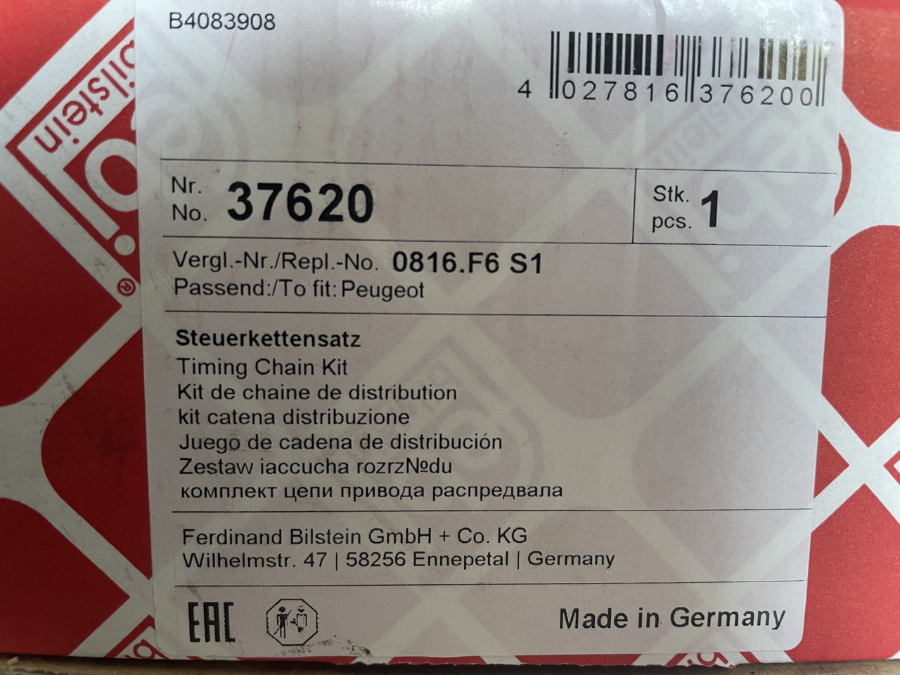 Febi 37620 - zestaw łańcucha rozrządu 1,6HDi 2,0HDi 2,2HDi - Motor a díly pro Osobní auto: obrázek 2 Febi 37620 - zestaw łańcucha rozrządu 1,6HDi 2,0HDi 2,2HDi - Motor a díly pro Osobní auto: obrázek 2