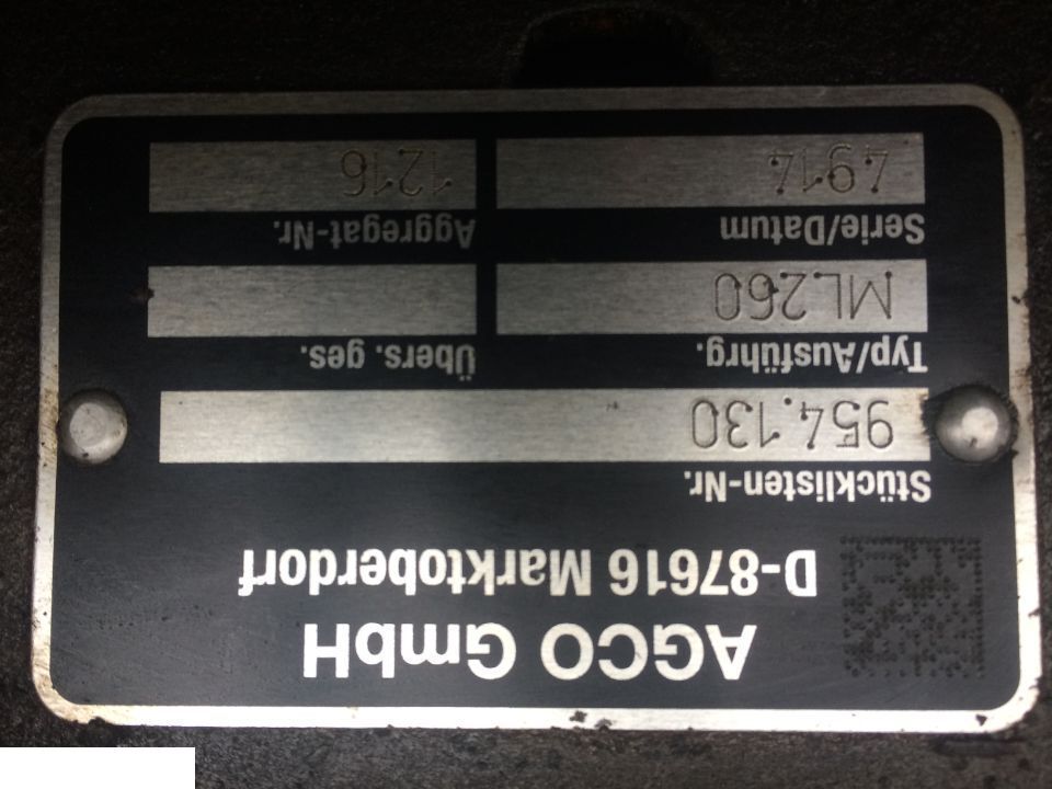 Fendt 939 - Skrzynia Vario ML 260 ~ 2014 rok - Převodovka pro Zemědělská technika: obrázek 3 Fendt 939 - Skrzynia Vario ML 260 ~ 2014 rok - Převodovka pro Zemědělská technika: obrázek 3