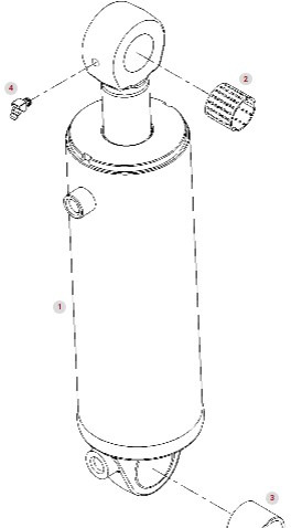 Fendt Vario 1038 1042 1046 1050 GEN 3 Siłownik Cylinder Hydrauliczny G530871200012 - Hydraulický válec pro Zemědělská technika: obrázek 1 Fendt Vario 1038 1042 1046 1050 GEN 3 Siłownik Cylinder Hydrauliczny G530871200012 - Hydraulický válec pro Zemědělská technika: obrázek 1