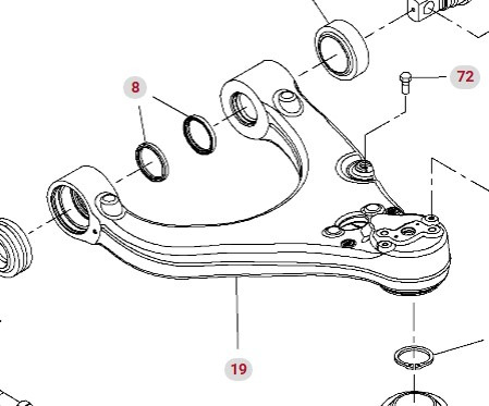 Fendt Vario 1038 1042 1046 1050 GEN 3 Wahacz Kompletny Prawy Prawa Strona F530300051090 - Reakční tyč pro Zemědělská technika: obrázek 1 Fendt Vario 1038 1042 1046 1050 GEN 3 Wahacz Kompletny Prawy Prawa Strona F530300051090 - Reakční tyč pro Zemědělská technika: obrázek 1
