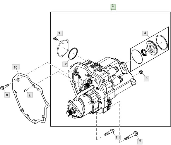 John Deere 3120 3320 3520 3720 - hydrostat silnik hydrostatyczny LVA15190 - Hydraulický motor pro Zemědělská technika: obrázek 1 John Deere 3120 3320 3520 3720 - hydrostat silnik hydrostatyczny LVA15190 - Hydraulický motor pro Zemědělská technika: obrázek 1