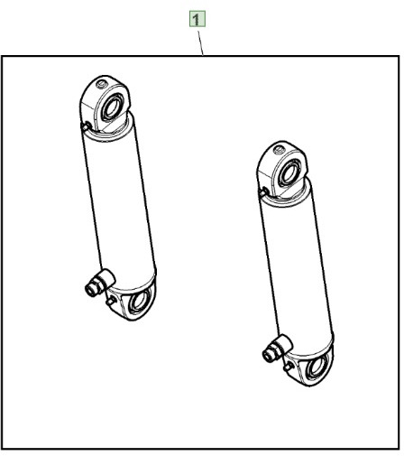 John Deere 6110 - tylny podnośnik - siłownik hydrauliczny BL15610 - Hydraulický válec pro Zemědělská technika: obrázek 1 John Deere 6110 - tylny podnośnik - siłownik hydrauliczny BL15610 - Hydraulický válec pro Zemědělská technika: obrázek 1