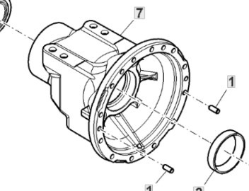 John Deere 6195R Obudowa Tylnej Osi Pochwa Zwolnica Zwrotnica R321765 - Koncový převod pro Zemědělská technika: obrázek 1 John Deere 6195R Obudowa Tylnej Osi Pochwa Zwolnica Zwrotnica R321765 - Koncový převod pro Zemědělská technika: obrázek 1