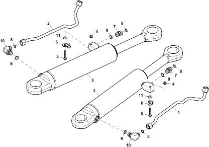 John Deere 9470RX - Siłownik hydrauliczny AHC18387 (Kierowanie) - Hydraulický válec pro Zemědělská technika: obrázek 1 John Deere 9470RX - Siłownik hydrauliczny AHC18387 (Kierowanie) - Hydraulický válec pro Zemědělská technika: obrázek 1