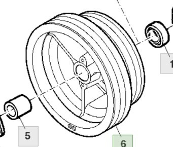 John Deere 9780CTS 9780HM 9780 CTS Koło Prowadzące H165476 - Ložisko otoče pro Zemědělská technika: obrázek 1 John Deere 9780CTS 9780HM 9780 CTS Koło Prowadzące H165476 - Ložisko otoče pro Zemědělská technika: obrázek 1