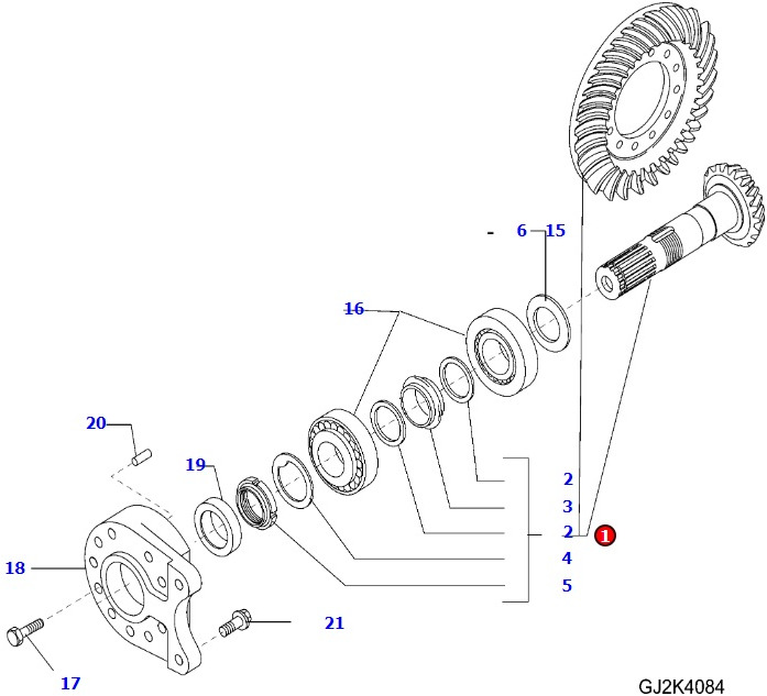 Komatsu WA100 - most napędowy przedni Carraro - wałek atakujący atak 42W-22-H0P89 - Náprava a díly pro Zemědělská technika: obrázek 1 Komatsu WA100 - most napędowy przedni Carraro - wałek atakujący atak 42W-22-H0P89 - Náprava a díly pro Zemědělská technika: obrázek 1