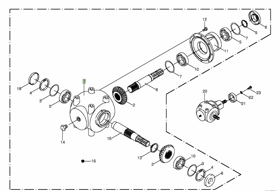 Krone Big M II - skrzynia biegów - zwolnica 009557070 - Koncový převod pro Zemědělská technika: obrázek 2 Krone Big M II - skrzynia biegów - zwolnica 009557070 - Koncový převod pro Zemědělská technika: obrázek 2
