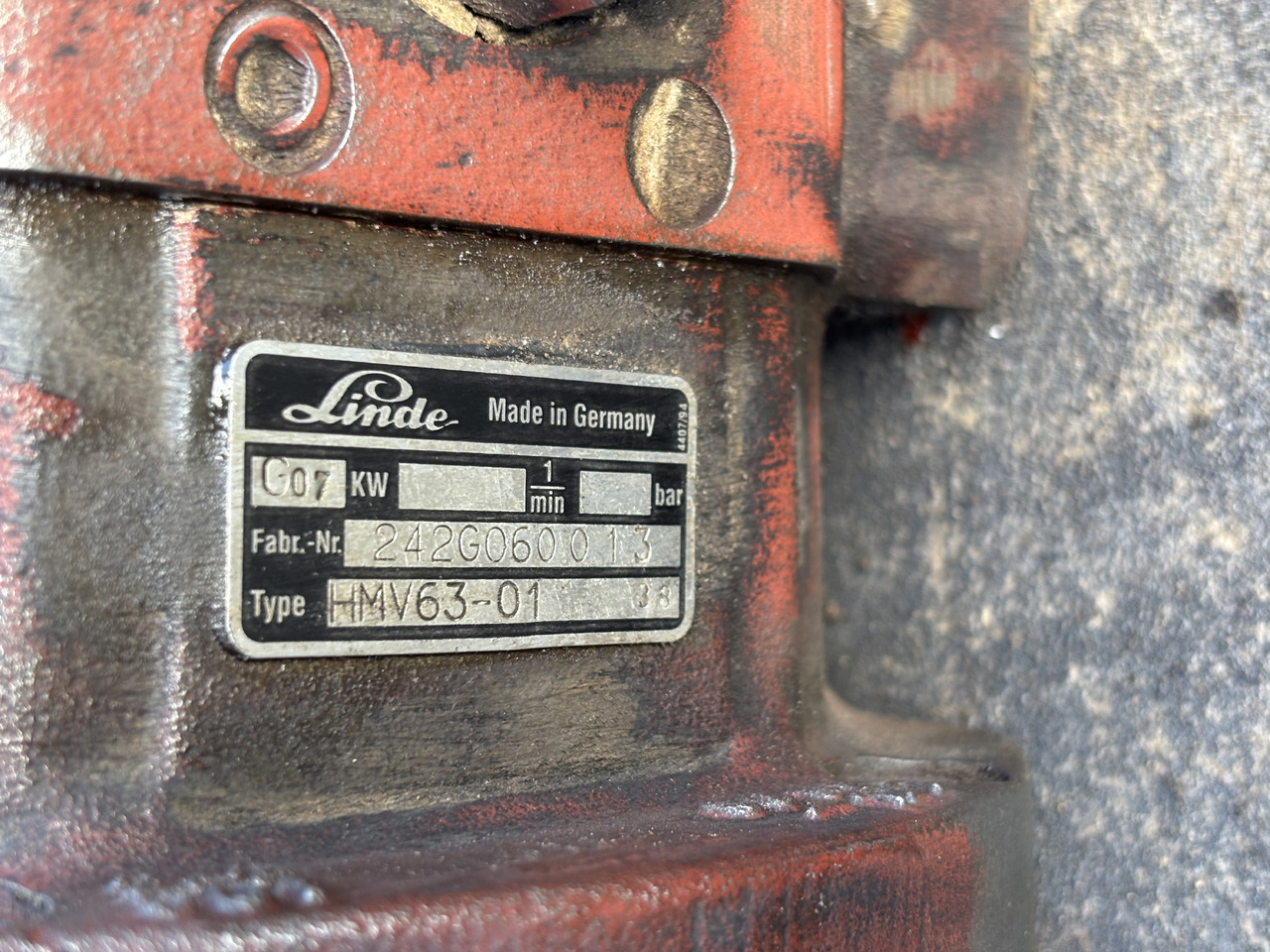 Linde HMV63-01 Pompa Hydrauliczna Tłokowa Silnik - Hydraulické čerpadlo pro Zemědělská technika: obrázek 5 Linde HMV63-01 Pompa Hydrauliczna Tłokowa Silnik - Hydraulické čerpadlo pro Zemědělská technika: obrázek 5