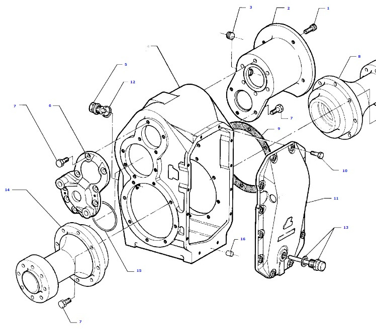 Massey Fergusson MF 30 32 - obudowa skrzyni biegów D46148000 - Převodovka a díly pro Zemědělská technika: obrázek 1 Massey Fergusson MF 30 32 - obudowa skrzyni biegów D46148000 - Převodovka a díly pro Zemědělská technika: obrázek 1