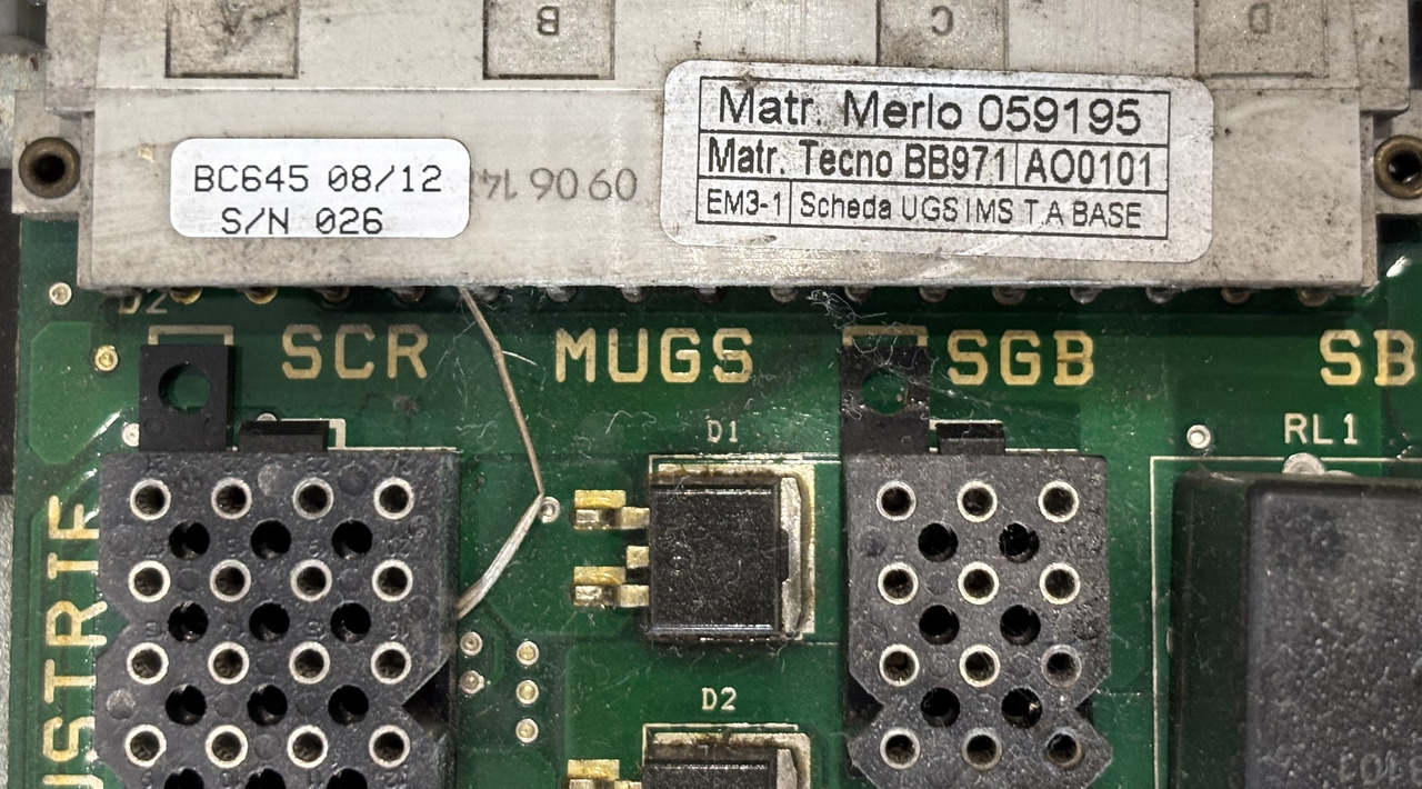 Merlo 059195 Kontroler Płyta Elektroniczna ECU MUGS UGS SGB Sterownik Bezpiecznik - Řídicí blok pro Zemědělská technika: obrázek 2 Merlo 059195 Kontroler Płyta Elektroniczna ECU MUGS UGS SGB Sterownik Bezpiecznik - Řídicí blok pro Zemědělská technika: obrázek 2