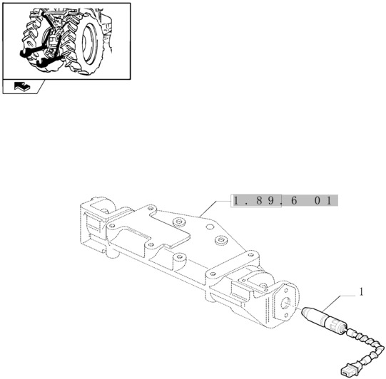 New Holland T6010 T6070 Czujnik 87661289 - Senzor pro Zemědělská technika: obrázek 1 New Holland T6010 T6070 Czujnik 87661289 - Senzor pro Zemědělská technika: obrázek 1