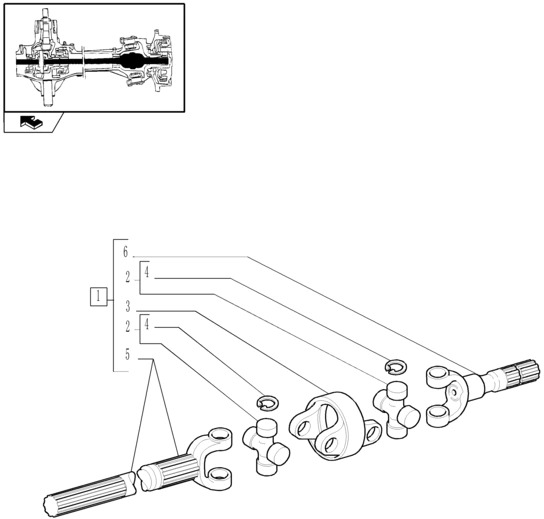 New Holland T6010 T6090 T6070 Półoś przegubowa 87361045 - Poloosa pro Zemědělská technika: obrázek 1 New Holland T6010 T6090 T6070 Półoś przegubowa 87361045 - Poloosa pro Zemědělská technika: obrázek 1