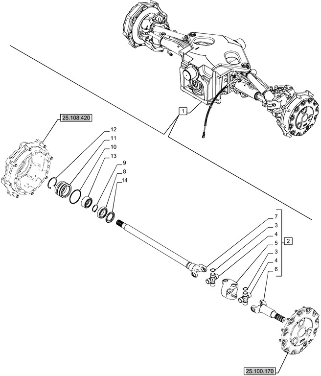 New Holland T6070 Półoś przegubowa 84184130 - Poloosa pro Zemědělská technika: obrázek 1 New Holland T6070 Półoś przegubowa 84184130 - Poloosa pro Zemědělská technika: obrázek 1