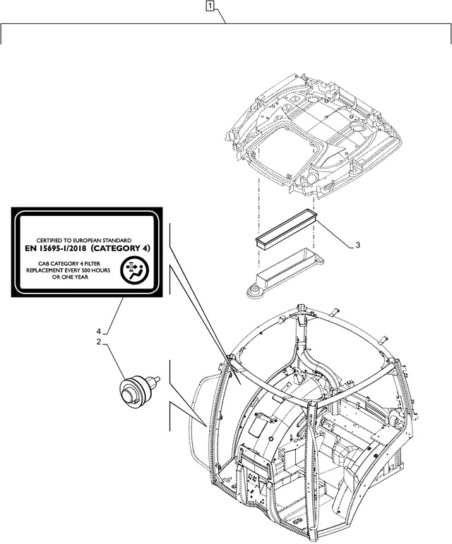 New Holland T6090 Filtr kabiny active carbon cab filters (cat.4) 73332082 - Salónový filtr pro Traktor: obrázek 1 New Holland T6090 Filtr kabiny active carbon cab filters (cat.4) 73332082 - Salónový filtr pro Traktor: obrázek 1