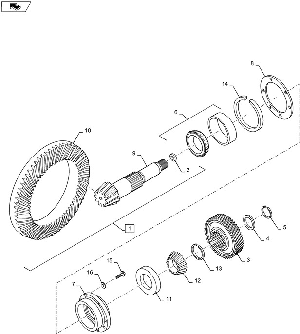 New Holland T6090 T6070 Oprawa łoźyska 1068264C1 - Transmise pro Traktor: obrázek 1 New Holland T6090 T6070 Oprawa łoźyska 1068264C1 - Transmise pro Traktor: obrázek 1