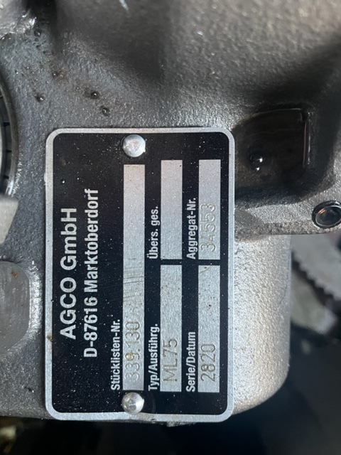 Vario ml75 fendt 312 Vario - Převodovka pro Zemědělská technika: obrázek 2 Vario ml75 fendt 312 Vario - Převodovka pro Zemědělská technika: obrázek 2