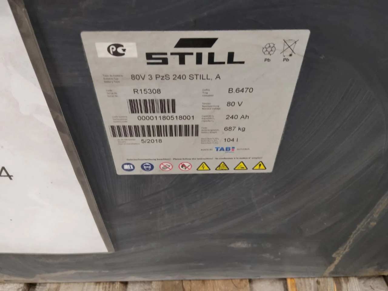 Battery TAB 80V 240Ah - Akumulátor pro Manipulační technika: obrázek 2 Battery TAB 80V 240Ah - Akumulátor pro Manipulační technika: obrázek 2