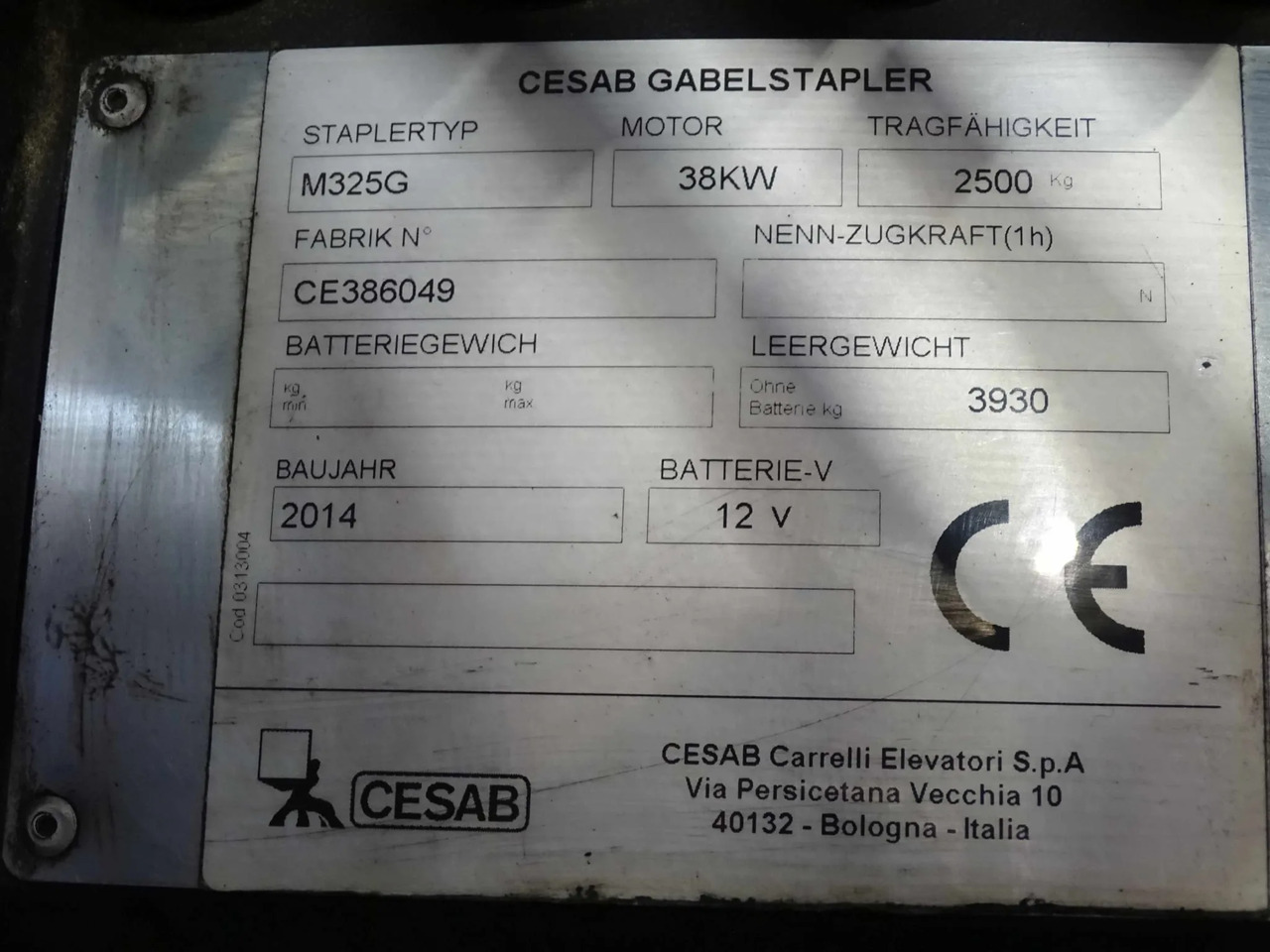Cesab M325G - Plynový vysokozdvižný vozík: obrázek 2 Cesab M325G - Plynový vysokozdvižný vozík: obrázek 2