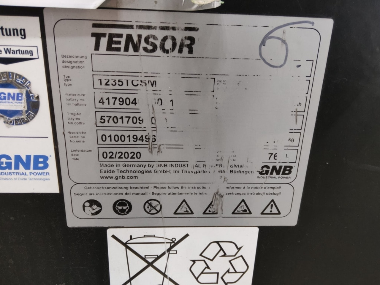 GNB Battery 48V 640Ah - Akumulátor pro Manipulační technika: obrázek 2 GNB Battery 48V 640Ah - Akumulátor pro Manipulační technika: obrázek 2