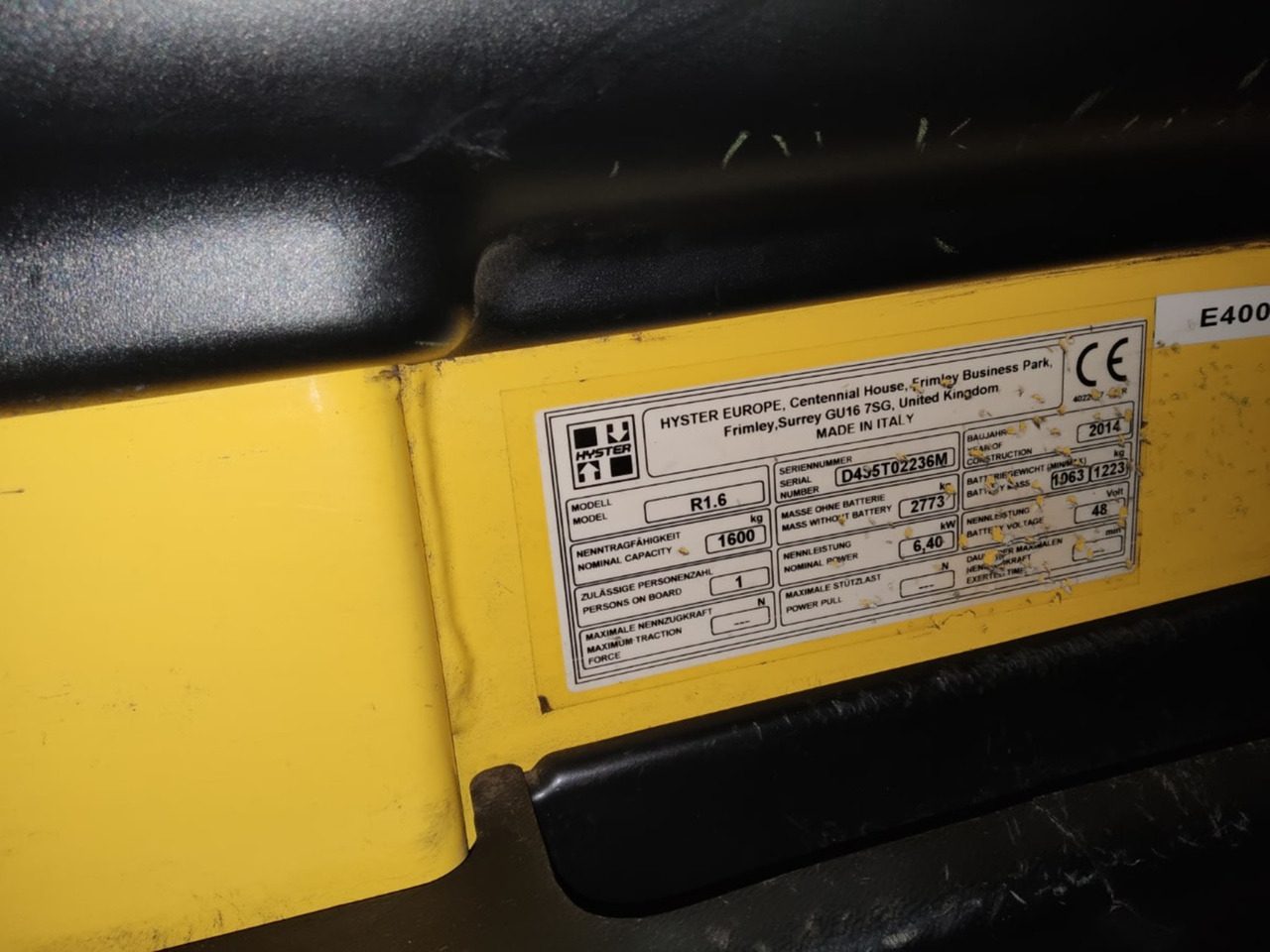 Hyster R1.6 - Retrak: obrázek 2 Hyster R1.6 - Retrak: obrázek 2