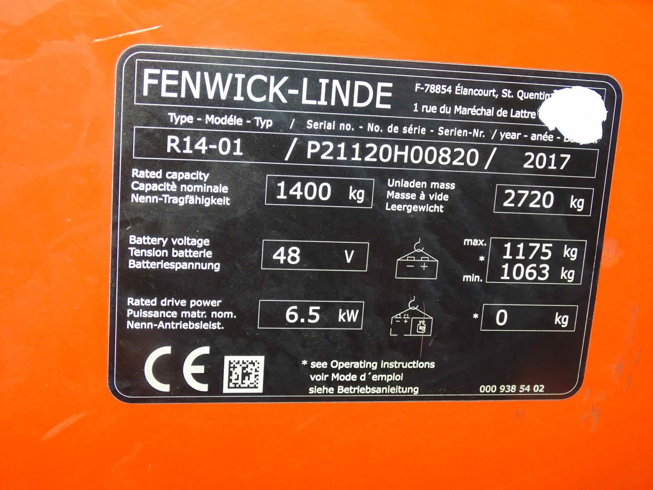 Linde R14 - Retrak: obrázek 2 Linde R14 - Retrak: obrázek 2