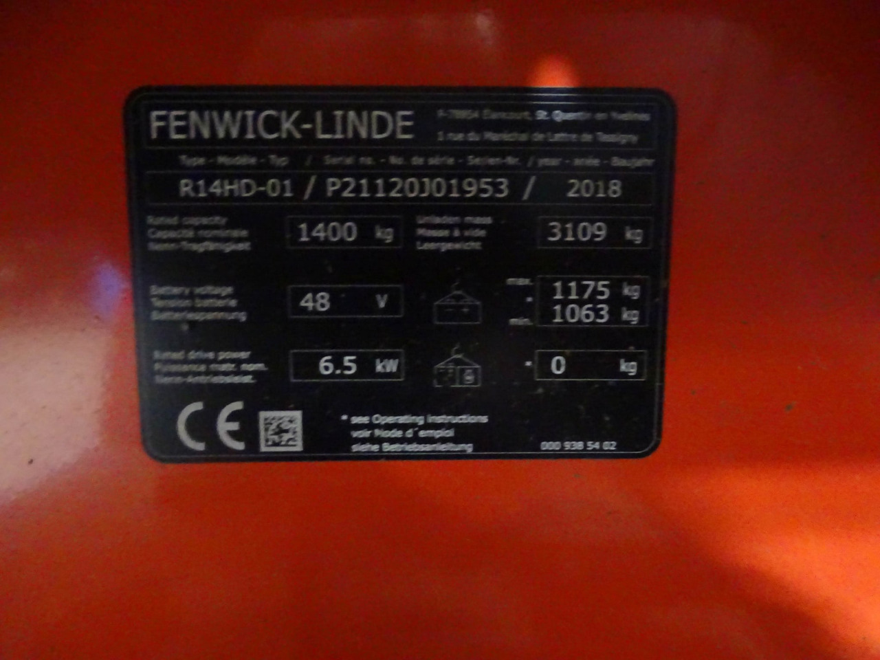 Linde R14HD - Retrak: obrázek 2 Linde R14HD - Retrak: obrázek 2