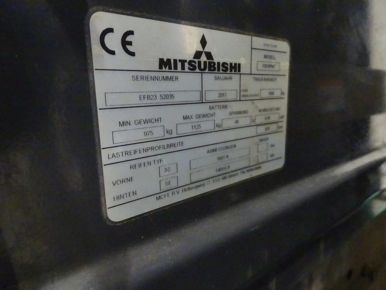 Mitsubishi FB18PNT - Elektrický vysokozdvižný vozík: obrázek 2 Mitsubishi FB18PNT - Elektrický vysokozdvižný vozík: obrázek 2