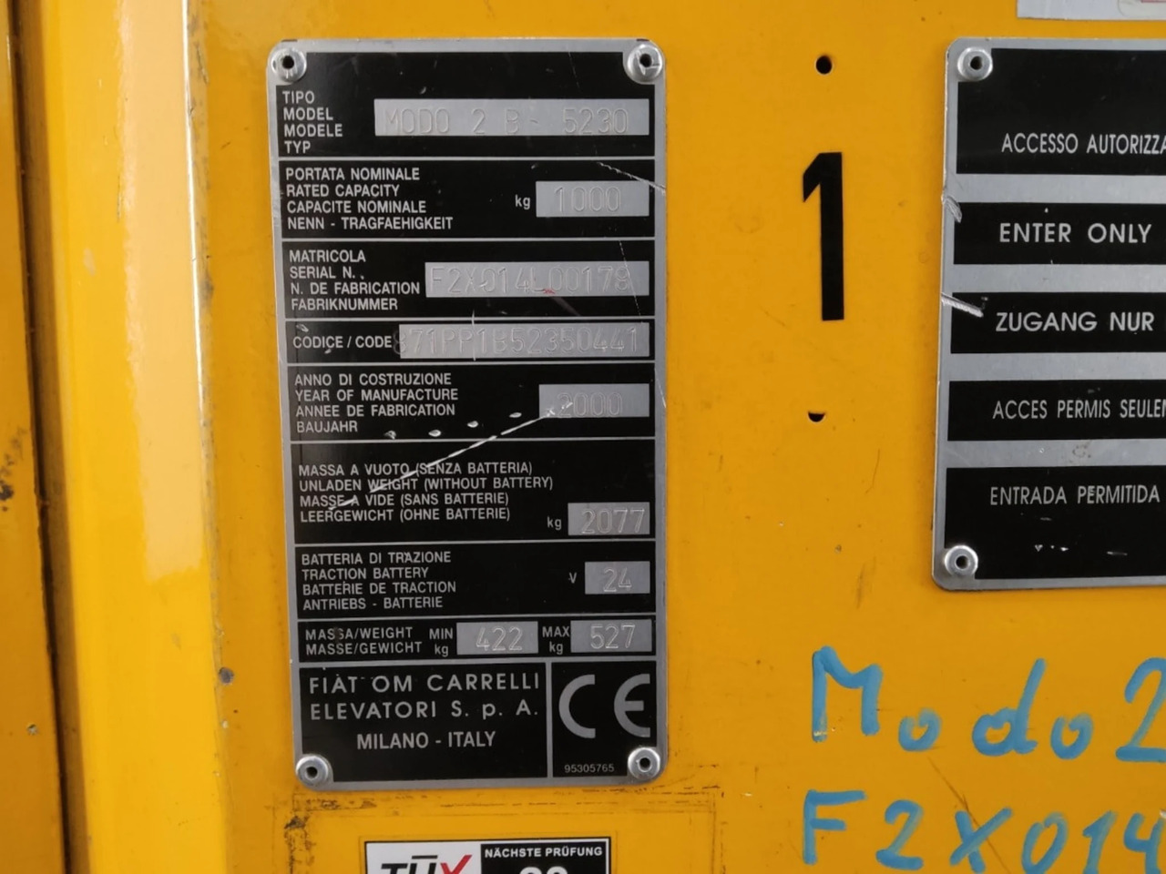 OM Modo2B5230 - Vychystávací vozík: obrázek 2 OM Modo2B5230 - Vychystávací vozík: obrázek 2