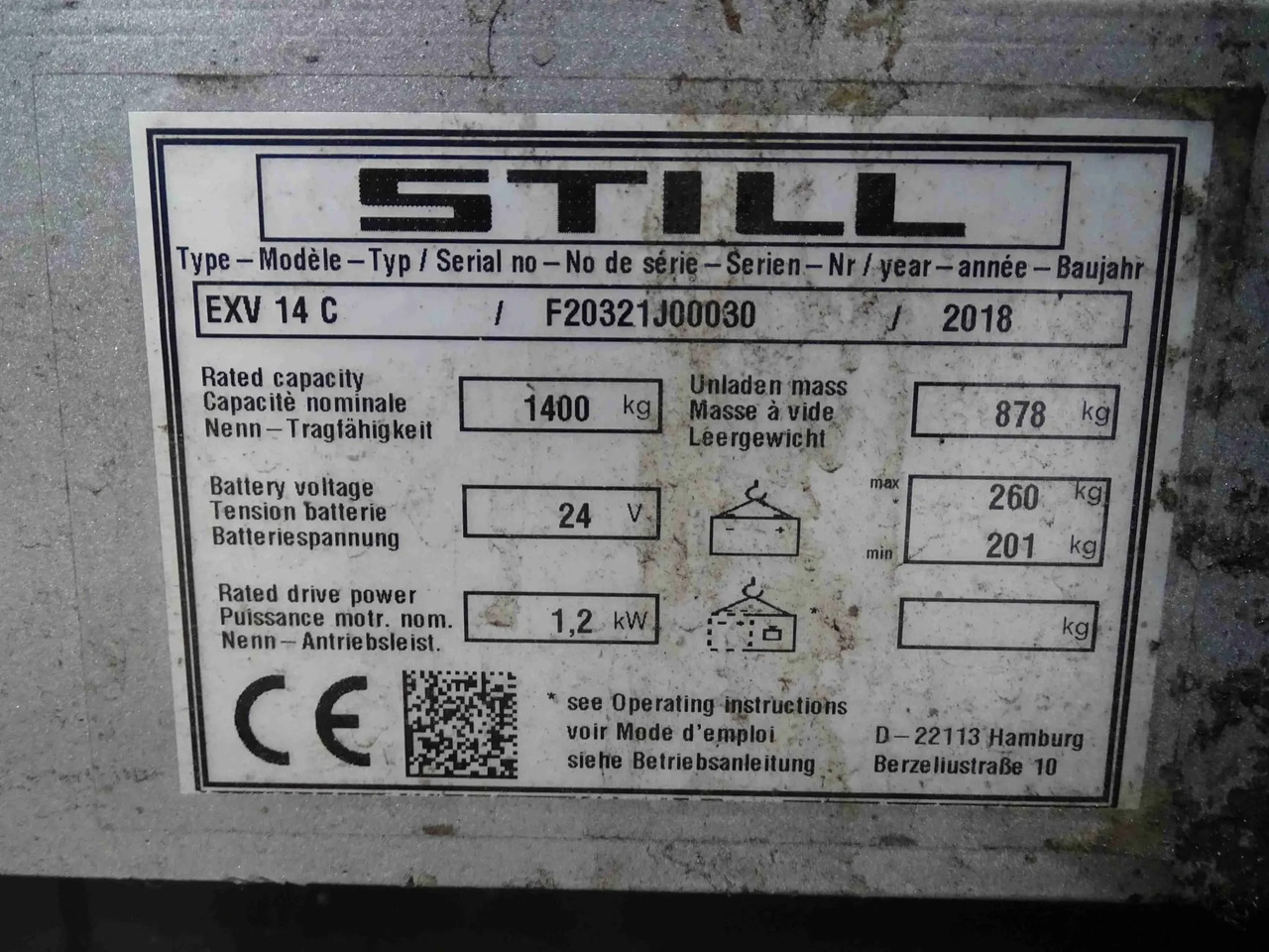 STILL EXV14C - Stohovací vozík: obrázek 2 STILL EXV14C - Stohovací vozík: obrázek 2