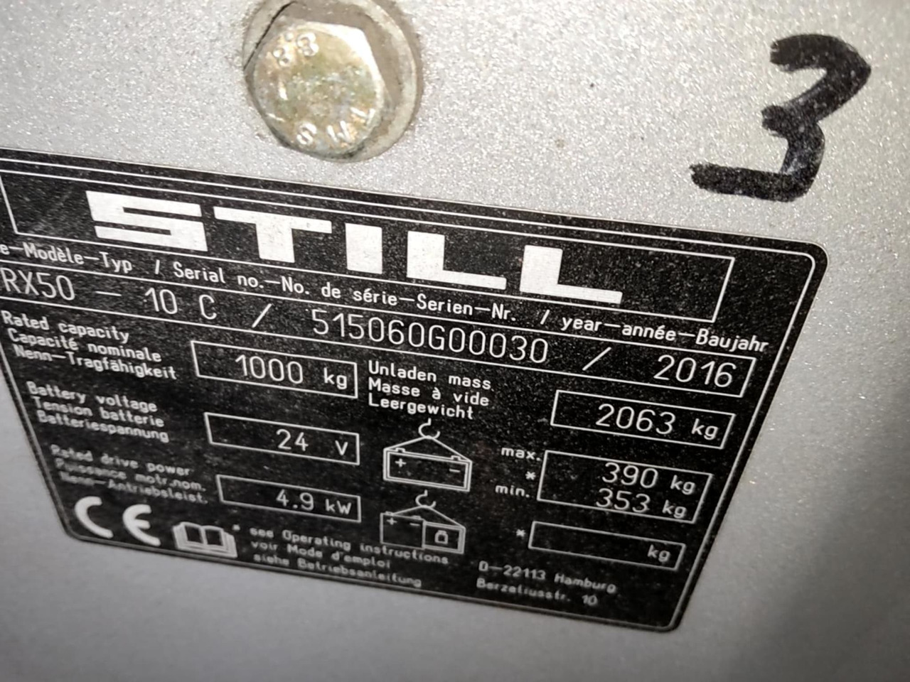 STILL RX50-10C/LiIon - Elektrický vysokozdvižný vozík: obrázek 3 STILL RX50-10C/LiIon - Elektrický vysokozdvižný vozík: obrázek 3