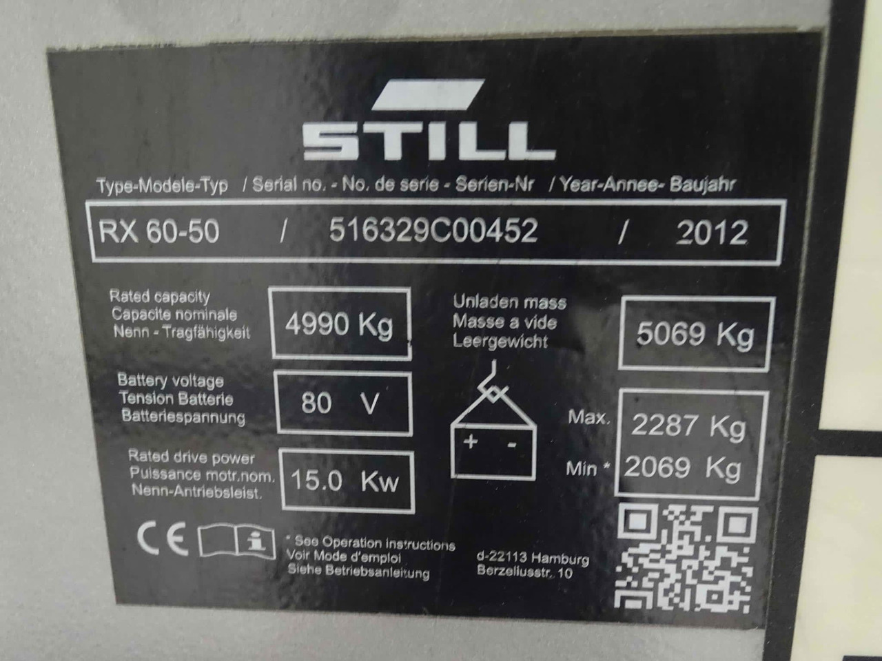 STILL RX60-50 - Elektrický vysokozdvižný vozík: obrázek 2 STILL RX60-50 - Elektrický vysokozdvižný vozík: obrázek 2