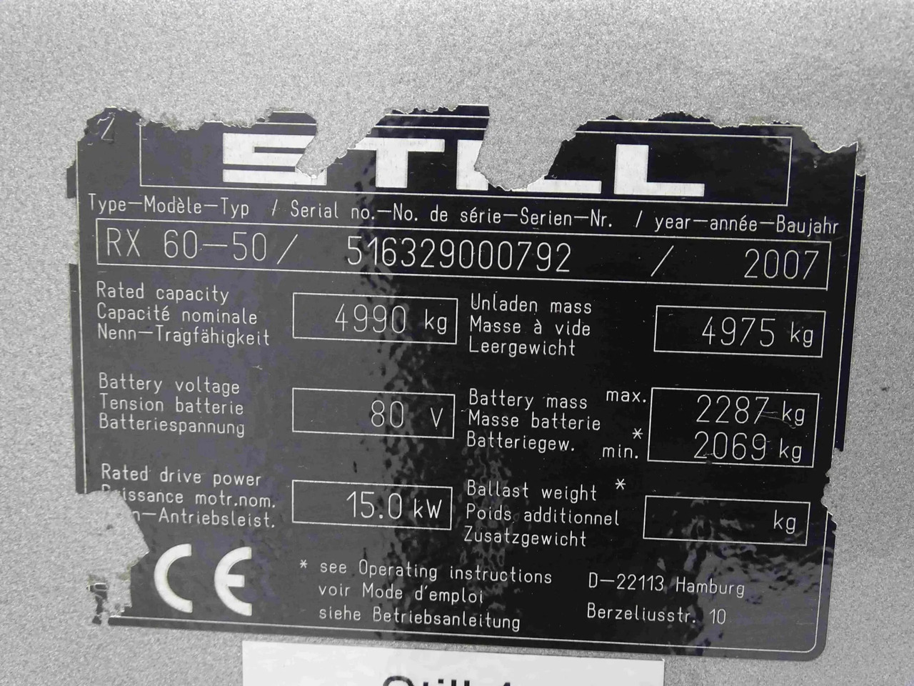 STILL RX60-50 - Elektrický vysokozdvižný vozík: obrázek 2 STILL RX60-50 - Elektrický vysokozdvižný vozík: obrázek 2