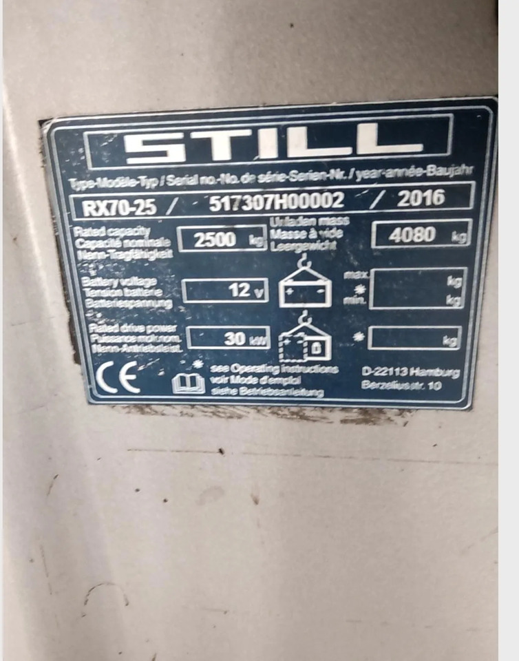 STILL RX70-25T - Plynový vysokozdvižný vozík: obrázek 5 STILL RX70-25T - Plynový vysokozdvižný vozík: obrázek 5