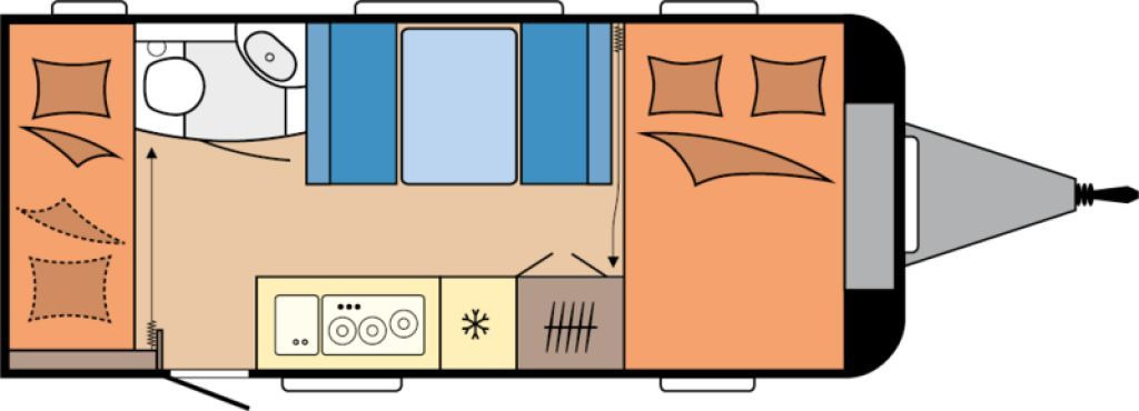 Hobby De Luxe 490 KMF 2026 GARAGE AUTARK 1800kg.+++ - Karavan: obrázek 2 Hobby De Luxe 490 KMF 2026 GARAGE AUTARK 1800kg.+++ - Karavan: obrázek 2