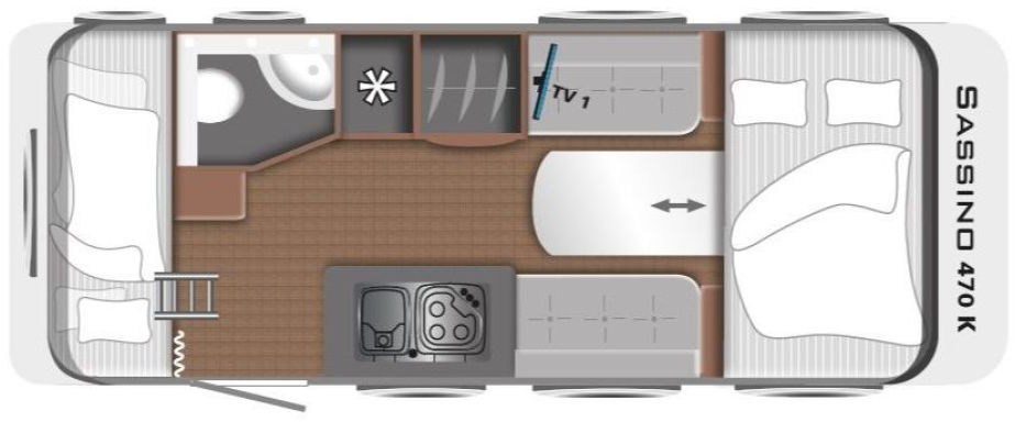 LMC Sassino 470 K 1500kg, Vorzelt, Mover, City - Karavan: obrázek 2 LMC Sassino 470 K 1500kg, Vorzelt, Mover, City - Karavan: obrázek 2