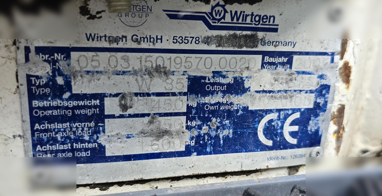 2005 WIRTGEN W35DC - Silniční fréza: obrázek 2 2005 WIRTGEN W35DC - Silniční fréza: obrázek 2
