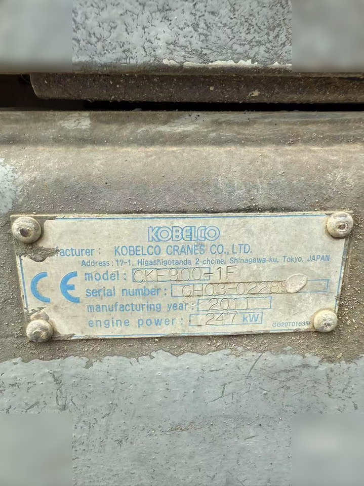 2011 KOBELCO CKE900-1F - Pásový jeřáb: obrázek 5 2011 KOBELCO CKE900-1F - Pásový jeřáb: obrázek 5