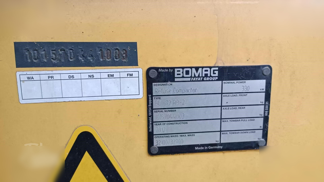 2012 BOMAG BC672RB-2 - Kompaktor: obrázek 5 2012 BOMAG BC672RB-2 - Kompaktor: obrázek 5