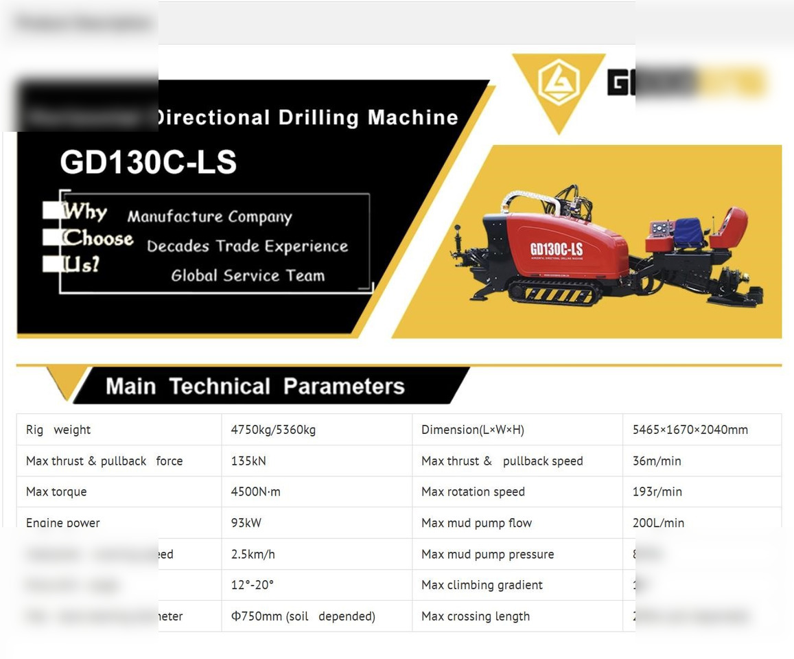 2024 JIANGSU GOODENG ENG MACH ASSEMBLING CO LTD GD130C-LS - Horizontálni vrty: obrázek 3 2024 JIANGSU GOODENG ENG MACH ASSEMBLING CO LTD GD130C-LS - Horizontálni vrty: obrázek 3