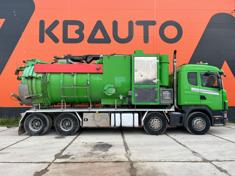 Scania R124 8x4 TANK 12000 l / VACUUM Disab P210/9 - 7800 m3/h / 1182 hours - Čistič odpadových jam: obrázek 4 Scania R124 8x4 TANK 12000 l / VACUUM Disab P210/9 - 7800 m3/h / 1182 hours - Čistič odpadových jam: obrázek 4