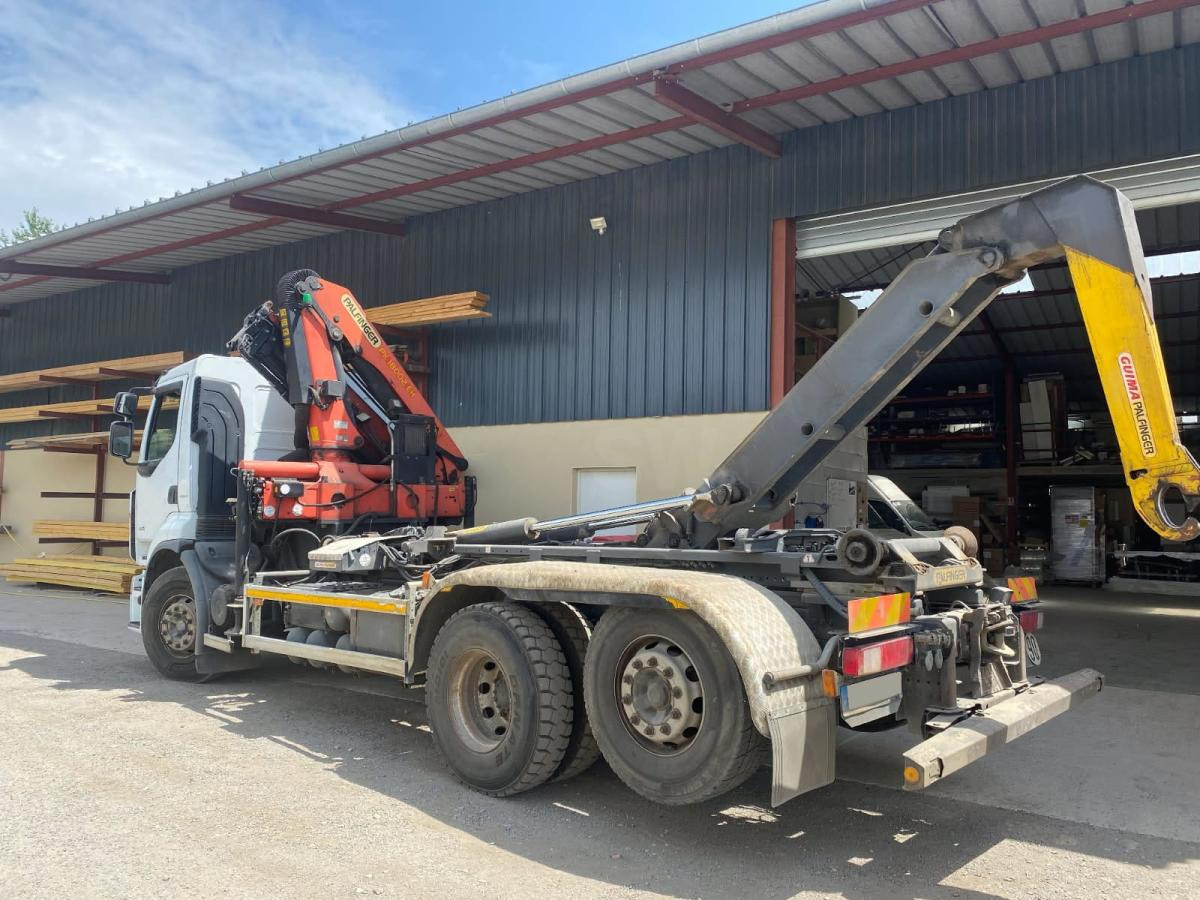 Renault Premium avec grue PALFINGER PK 18000 - Hákový nosič kontejnerů, Auto s hydraulickou rukou: obrázek 1 Renault Premium avec grue PALFINGER PK 18000 - Hákový nosič kontejnerů, Auto s hydraulickou rukou: obrázek 1