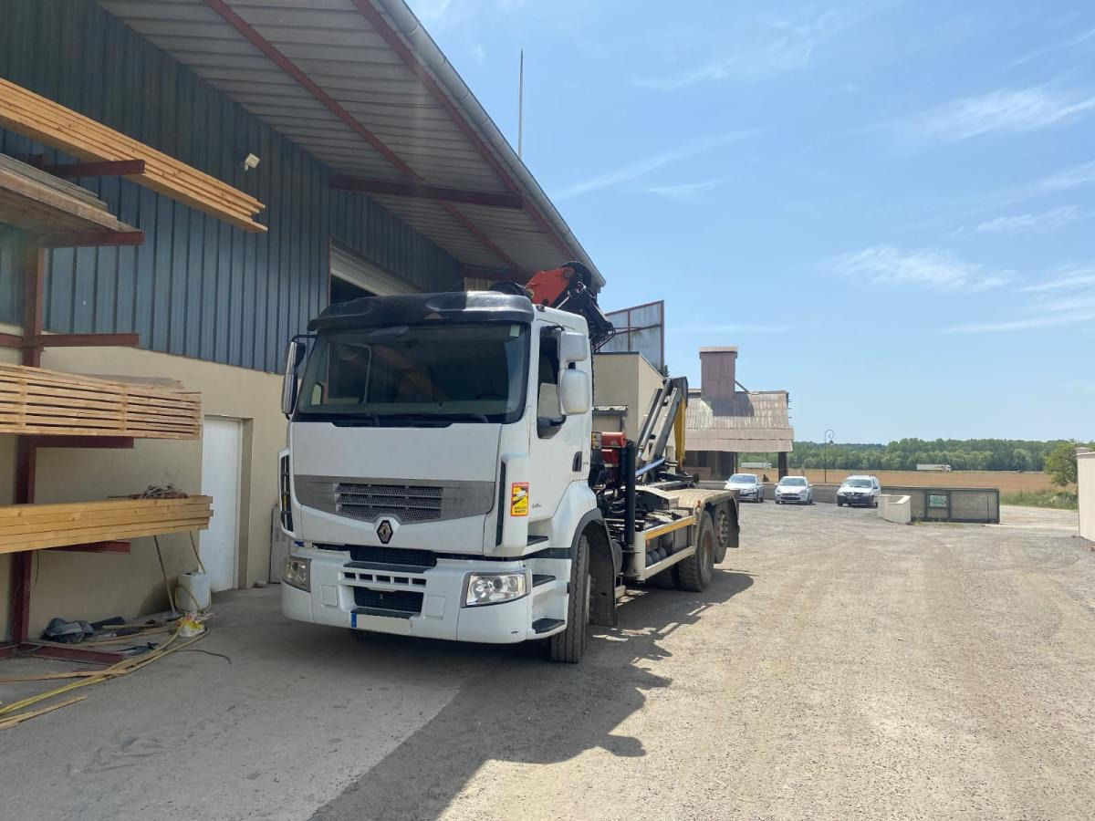 Renault Premium avec grue PALFINGER PK 18000 - Hákový nosič kontejnerů, Auto s hydraulickou rukou: obrázek 2 Renault Premium avec grue PALFINGER PK 18000 - Hákový nosič kontejnerů, Auto s hydraulickou rukou: obrázek 2