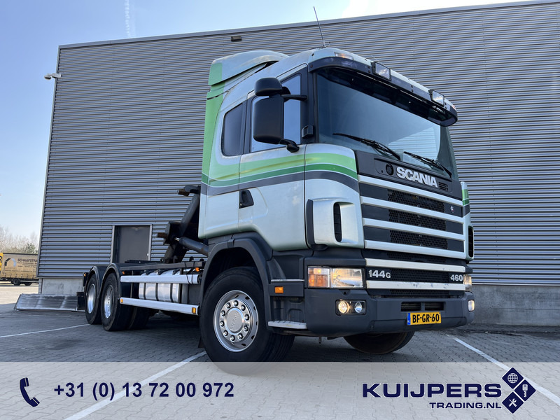 Scania R 144G V8 460 6x2 Boogie / 874 dkm / Blad - Blad / Hook Lift / NL Truck - Hákový nosič kontejnerů: obrázek 1 Scania R 144G V8 460 6x2 Boogie / 874 dkm / Blad - Blad / Hook Lift / NL Truck - Hákový nosič kontejnerů: obrázek 1