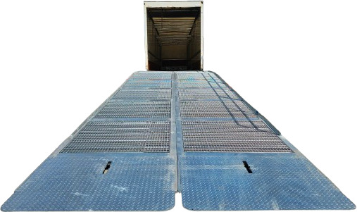 Large Mobile dock ramp, uncouplable AZ RAMP - KING VERSION, BIG FOOT L20 T-INOX - Nájezdová rampa: obrázek 1 Large Mobile dock ramp, uncouplable AZ RAMP - KING VERSION, BIG FOOT L20 T-INOX - Nájezdová rampa: obrázek 1
