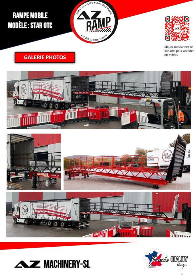 Loading Ramp with with hydraulic folding bridge - AZ RAMP - STAR-OTC- 8T. 8 ton capacity - Nájezdová rampa: obrázek 5 Loading Ramp with with hydraulic folding bridge - AZ RAMP - STAR-OTC- 8T. 8 ton capacity - Nájezdová rampa: obrázek 5