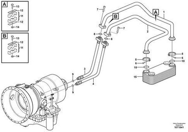 Volvo nieuwe Oliekoeler voe11033628 voe11110107 - Převodovka a díly pro Kloubový sklápěč: obrázek 2 Volvo nieuwe Oliekoeler voe11033628 voe11110107 - Převodovka a díly pro Kloubový sklápěč: obrázek 2