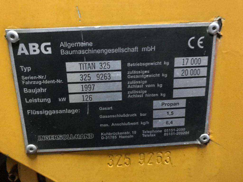 ABG TITAN 325 and runs and runs - Finišér: obrázek 5 ABG TITAN 325 and runs and runs - Finišér: obrázek 5