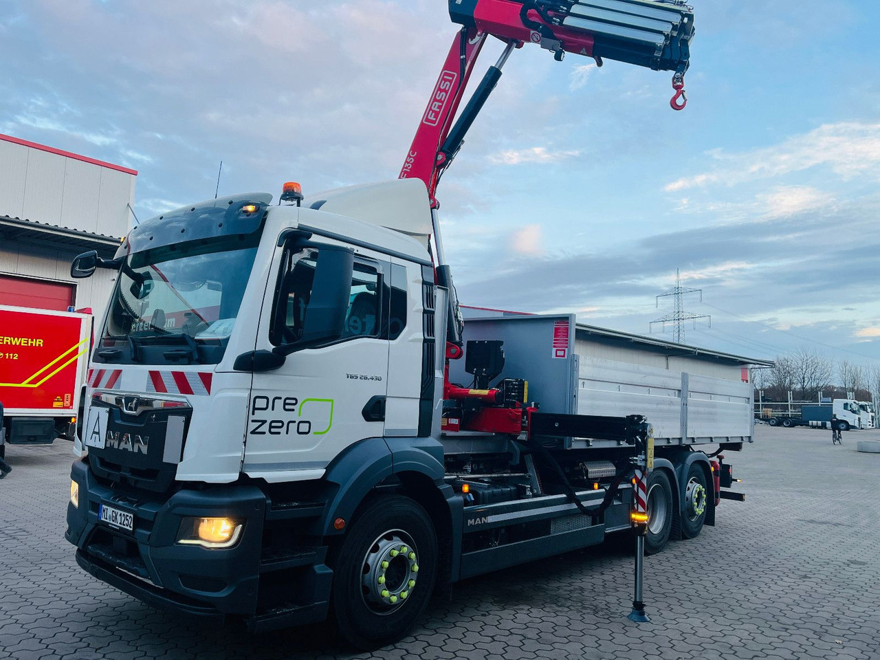 Container Krancontainer 6,5 m, Fassi Kran F135, - Hákový kontejner: obrázek 1 Container Krancontainer 6,5 m, Fassi Kran F135, - Hákový kontejner: obrázek 1